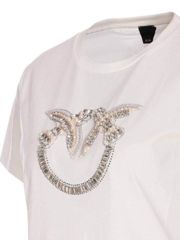 The Best Shops Pinko: T-shirts - T-Shirt - Blanc