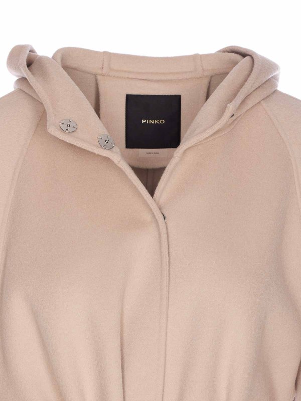 ショートコート - ベージュ shop online: Pinko