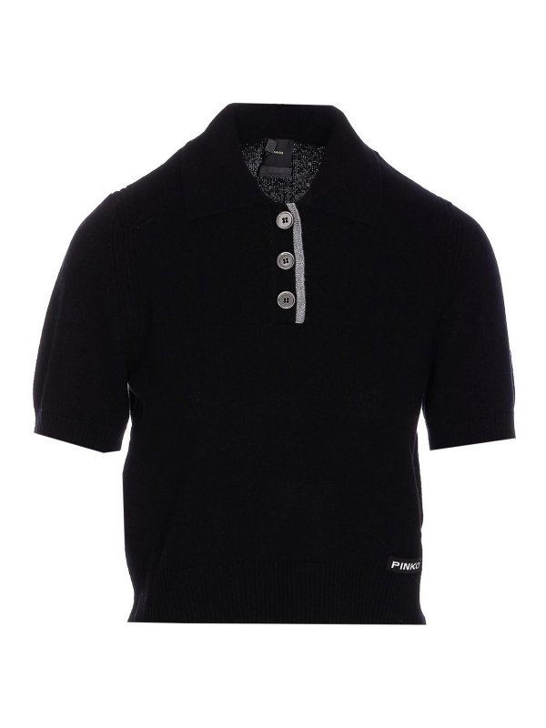 Pinko: polo shirts - Black Polo