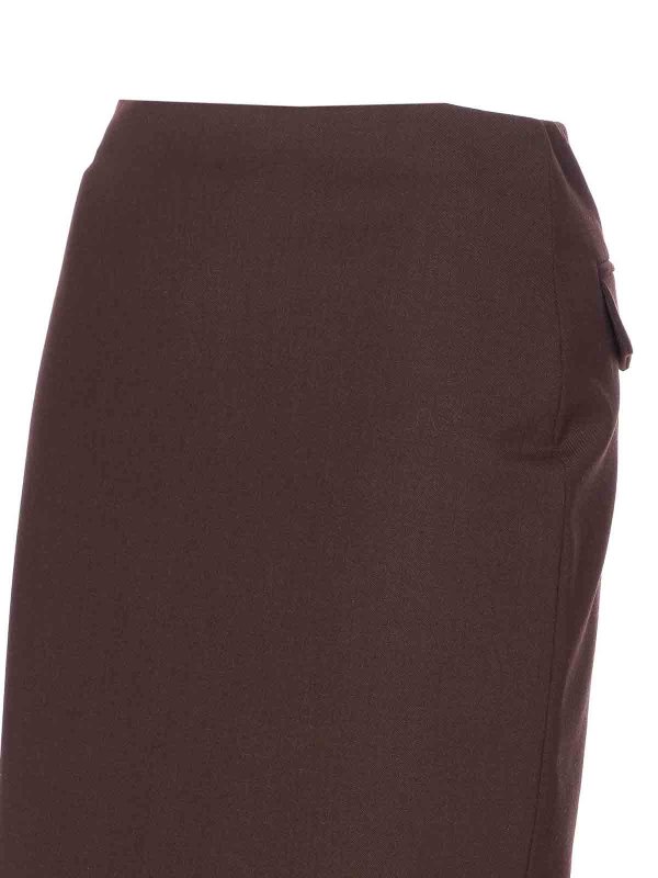 The Best Shops THELATEST: ニーレングススカート＆ミディ丈 - 膝丈/ミディスカート - ブラウン