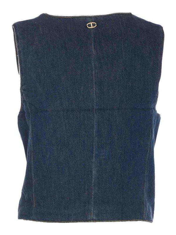 TWINSET: デニムジャケット online - デニムジャケット - ブルー