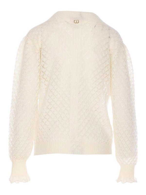 TWINSET: maglia collo rotondo online - Pullover bianco
