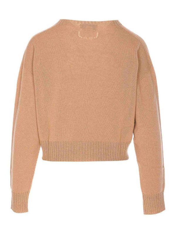 TWINSET: crew necks online - Beige Sweater