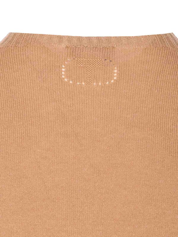 The Best Shops TWINSET: crew necks - Beige Sweater
