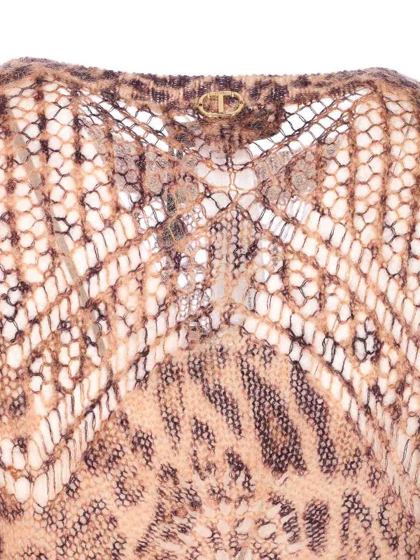 The Best Shops TWINSET: Tシャツ - クルーネック - ベージュ