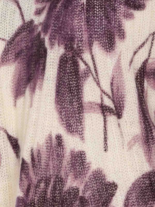 Purple And White Sweater shop online: TWINSET