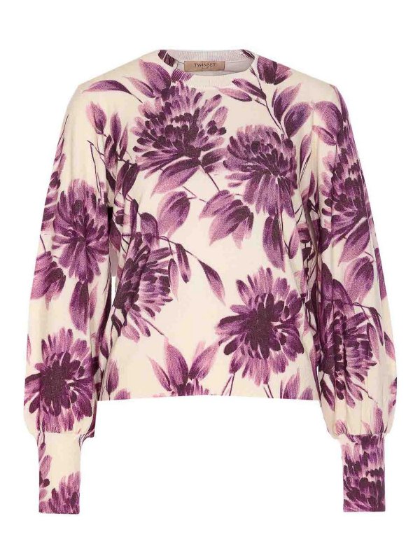 TWINSET: crew necks - Floral Sweater