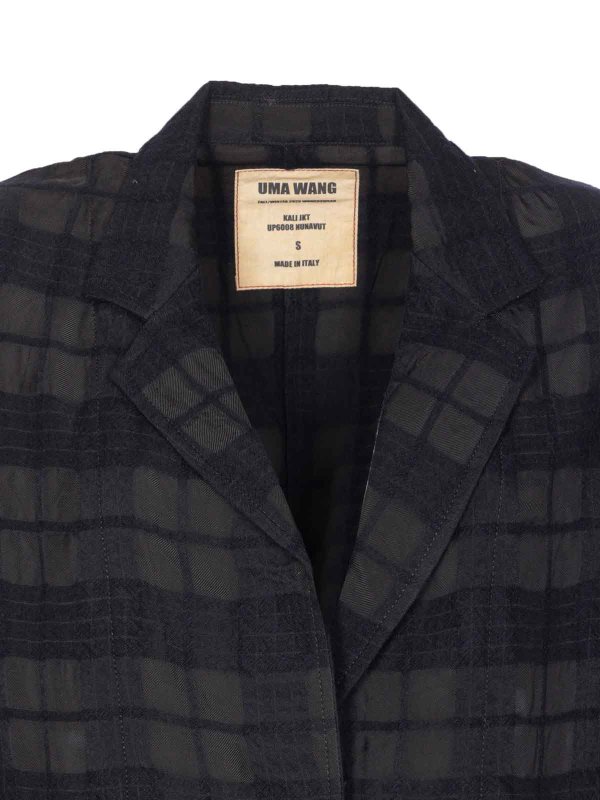 カジュアルジャケット - 黒 shop online: UMA WANG