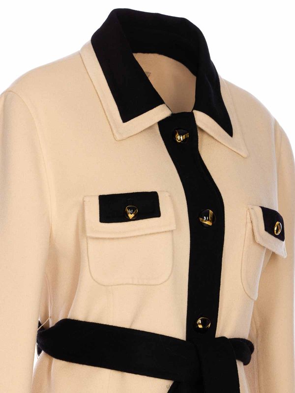 The Best Shops VALENTINO GARAVANI: short coats - White And Black Coat