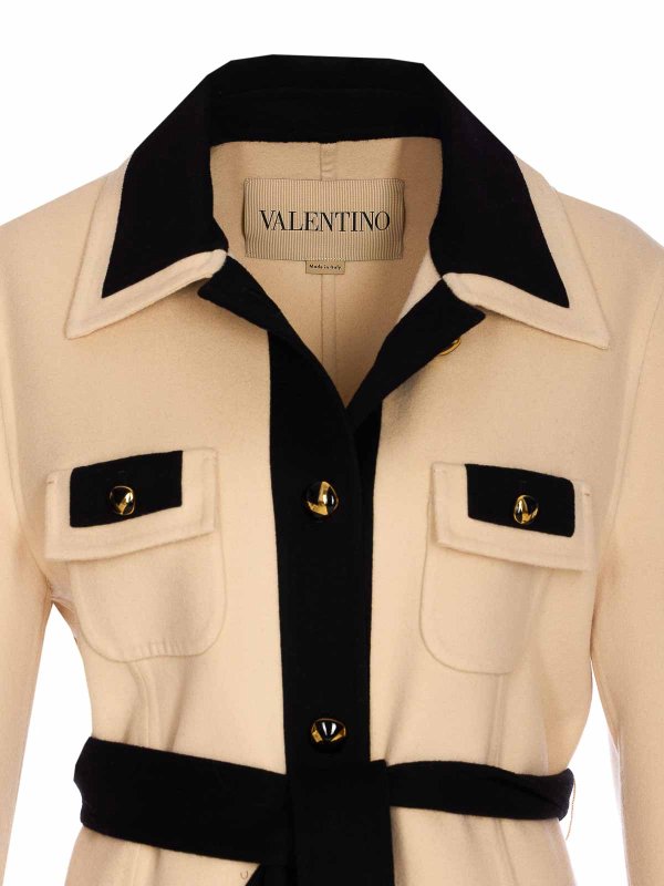 White And Black Coat shop online: VALENTINO GARAVANI