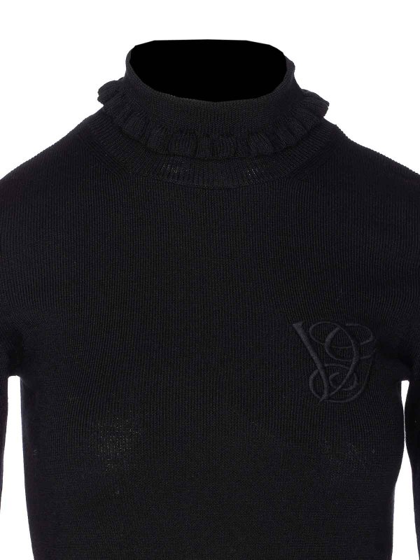 クルーネック - 黒 shop online: VALENTINO GARAVANI