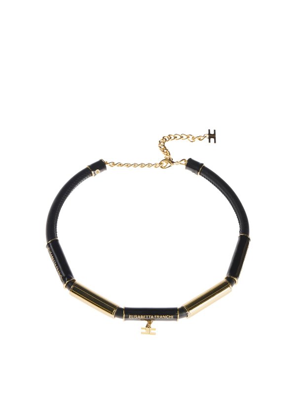 ELISABETTA FRANCHI: Collier - Colliers - Noir