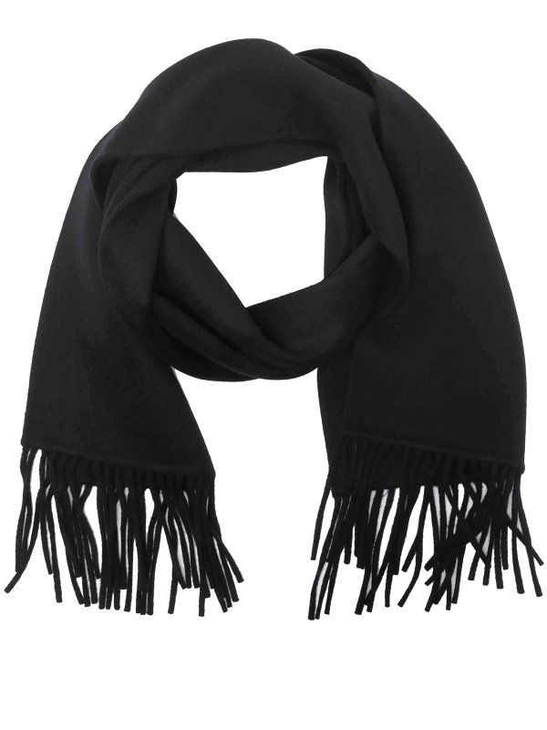 THE DYNAMIS STUDIO: scarves online - Black Lyon Fringed Scarf