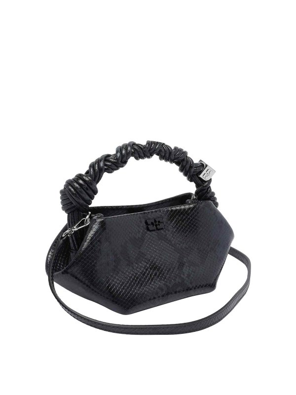 GANNI: shopper online - Mini  Bou Snake Handbag