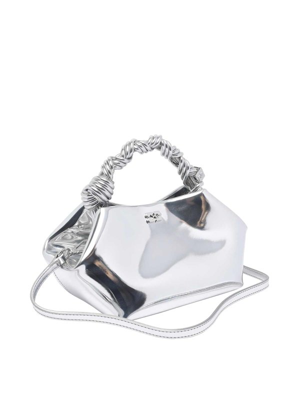 GANNI: Sacs à main online - Sac Cabas - Argent