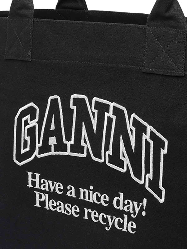トートバッグ - 黒 shop online: GANNI