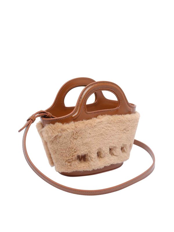 Marni: Handtaschen online - Shopper - Beige