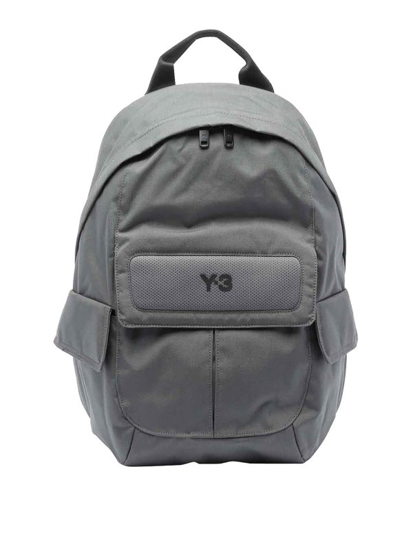 Y-3: Sacs à dos - Sac À Dos - Gris