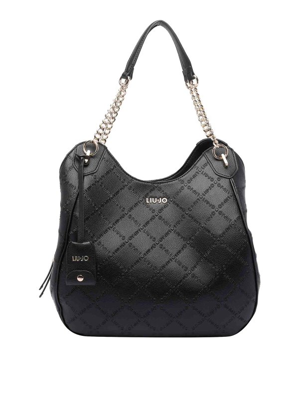Liu Jo: borse a tracolla - Sacca con cartella grande logo