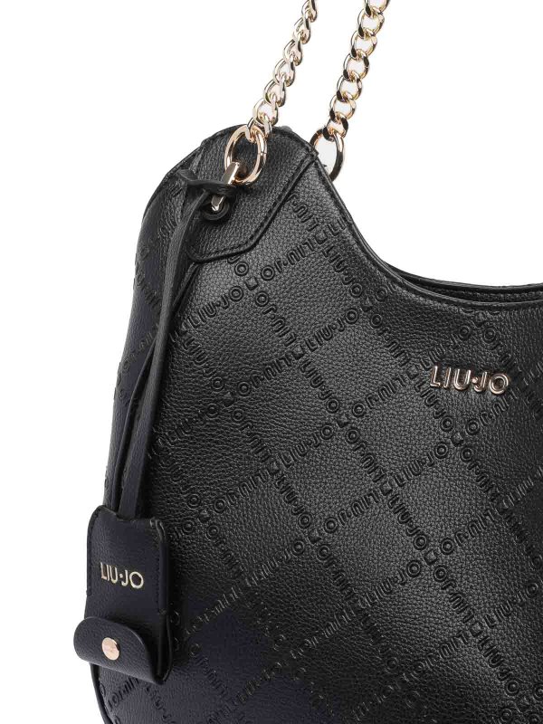 Sacca con cartella grande logo shop online: Liu Jo