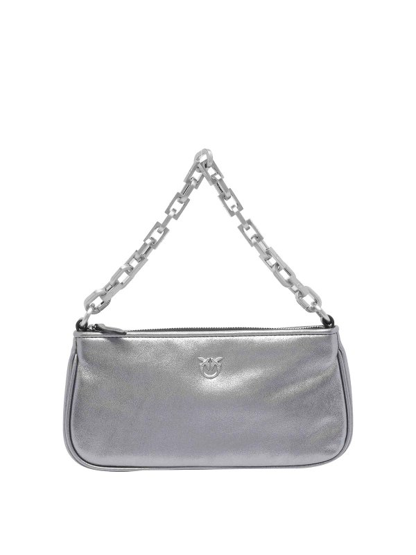 Pinko: Bolsas bandoleras - Bolsa Bandolera - Plata