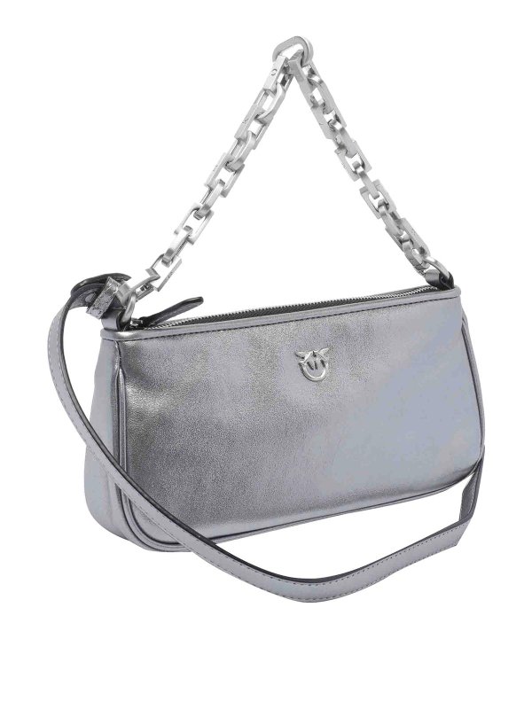 Pinko: Bolsas bandoleras online - Bolsa Bandolera - Plata