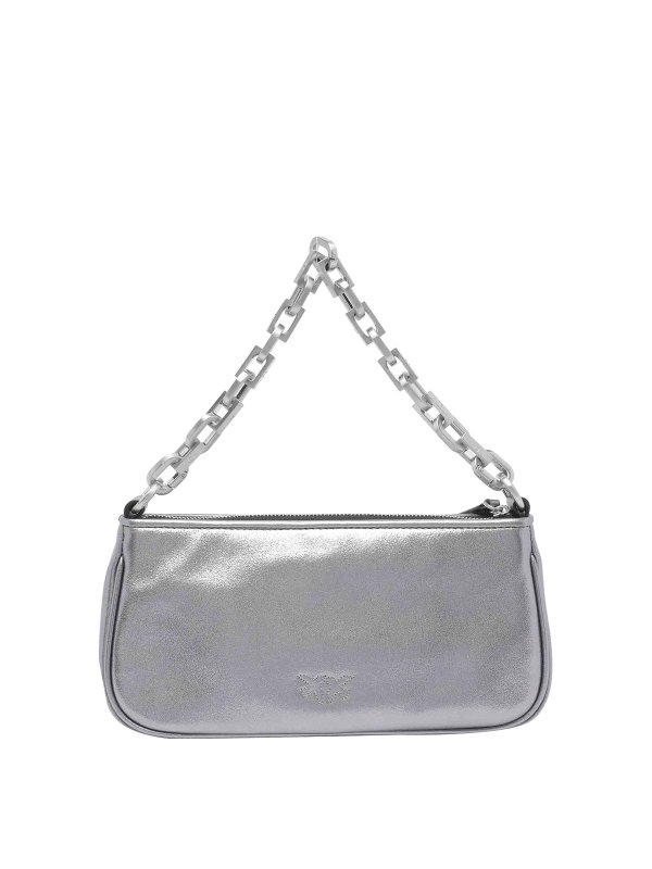 The Best Shops Pinko: Bolsas bandoleras - Bolsa Bandolera - Plata