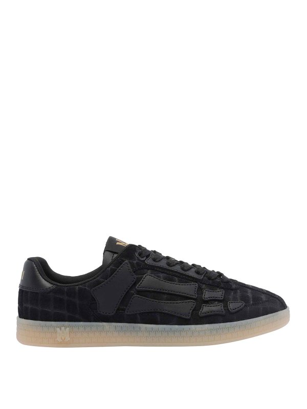 AMIRI: trainers - Croc Debossed Pacific Bones Sneakers