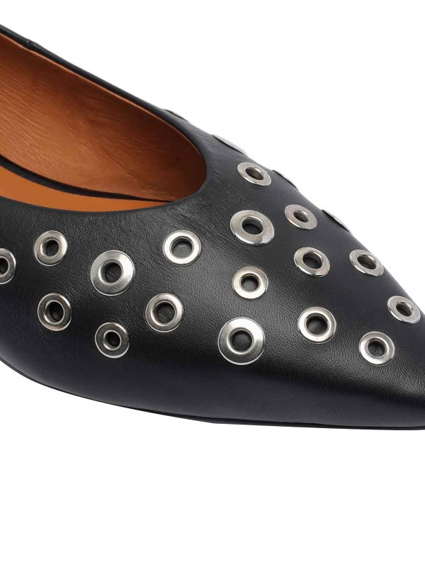 フラットシューズ - 黒 shop online: ANGEL ALARCON