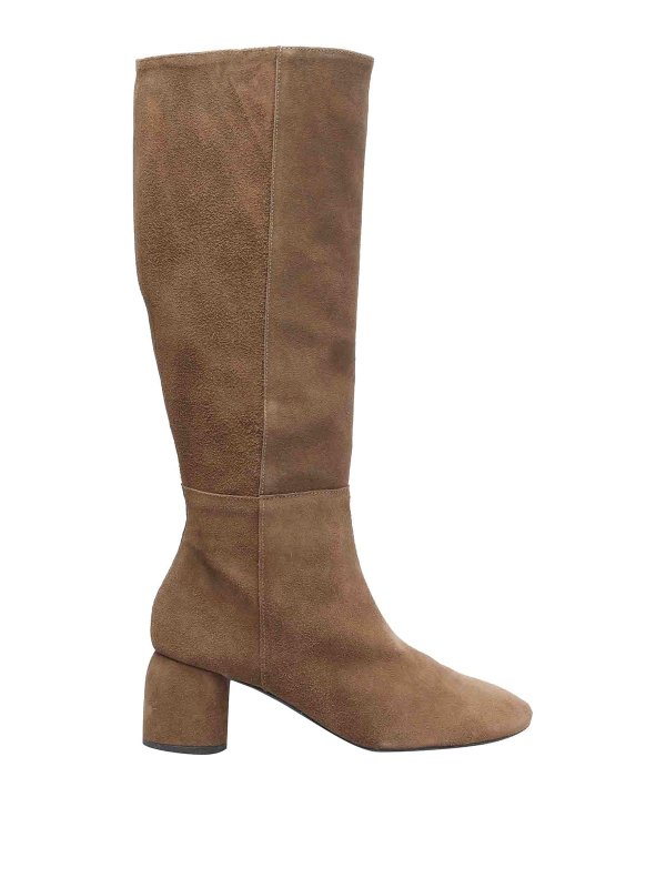 ANGEL ALARCON: ankle boots - Beige Pump Booties