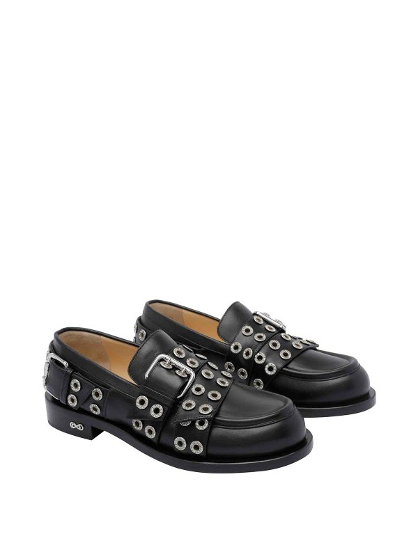 MACH & MACH: Loafers & Slippers online - Buckle Belt Vintage Loafers