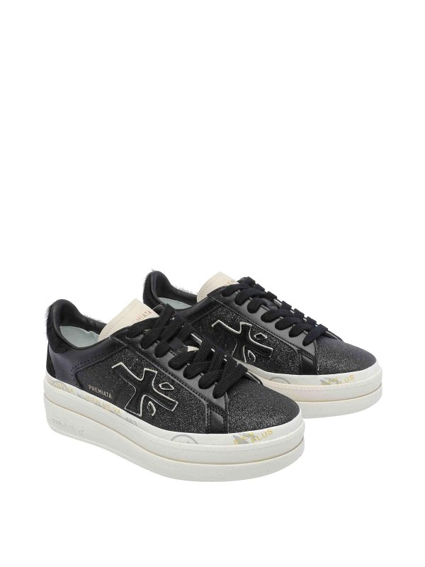 PREMIATA: Chaussures de sport online - Baskets - Noir