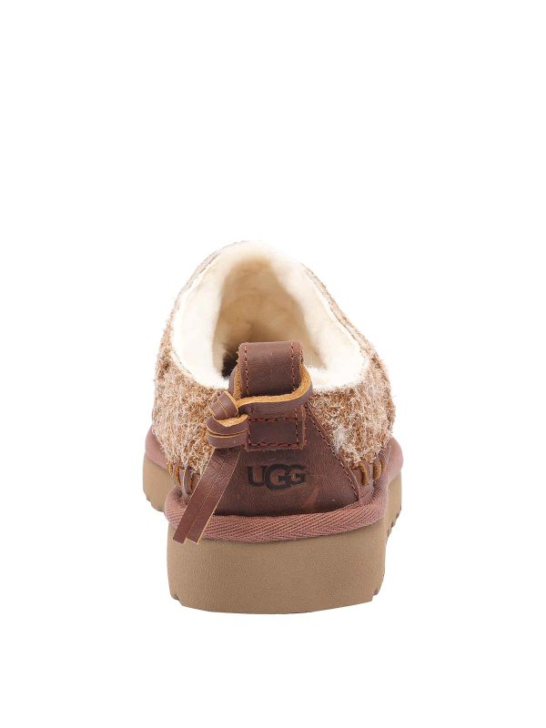 Beige Classic Micro Biarritz Mules shop online: UGG