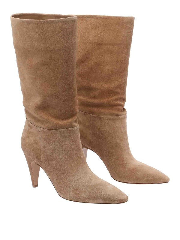 Gianvito Rossi: ankle boots online - Beige Elise Pump Booties