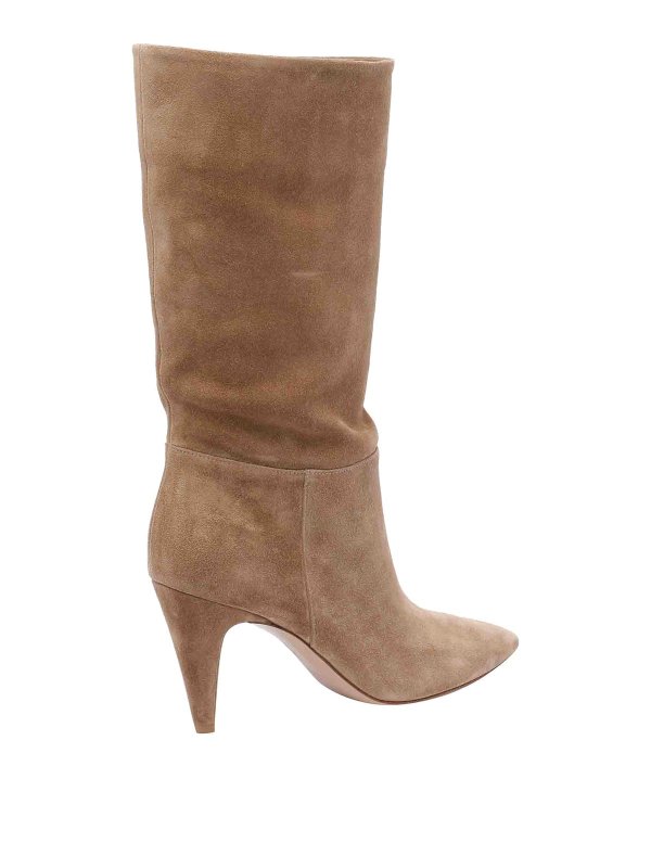 The Best Shops Gianvito Rossi: ankle boots - Beige Elise Pump Booties