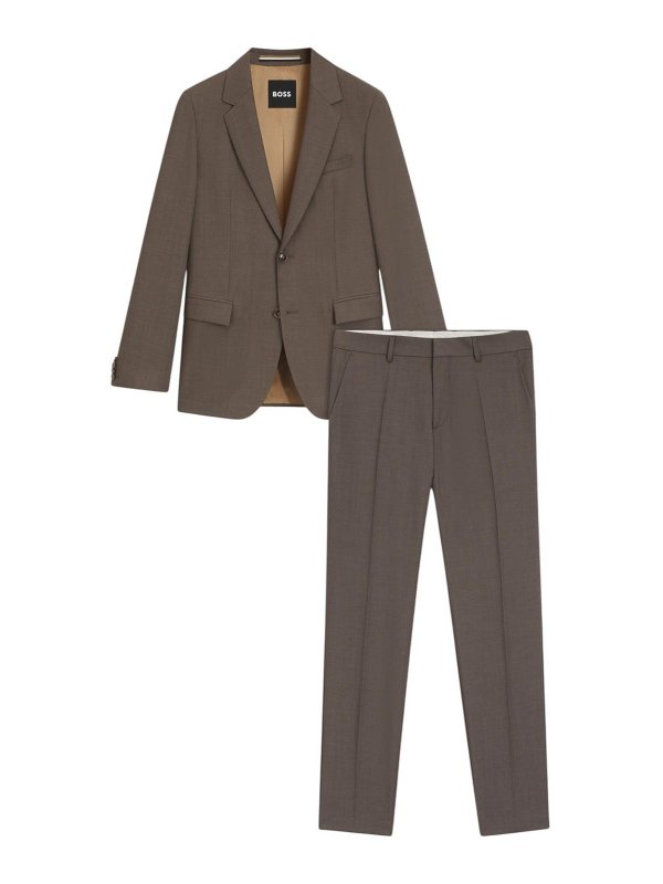Hugo Boss: Vestidos de gala - Traje - Marrón