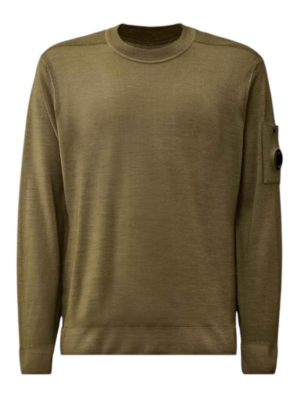 C.P. COMPANY: U-Boot-Ausschnitt - U-Boot-Pullover - Beige