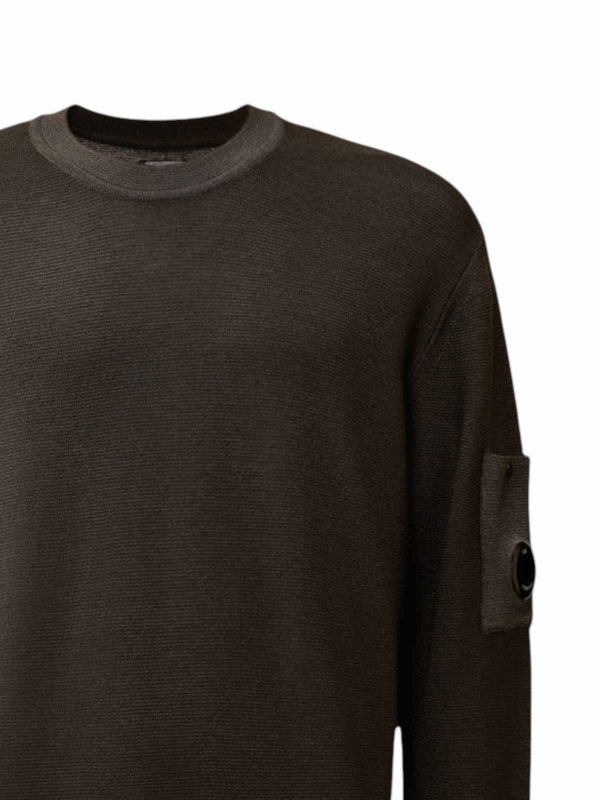 C.P. COMPANY: U-Boot-Ausschnitt online - U-Boot-Pullover - Grau