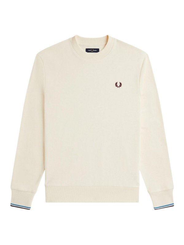 FRED PERRY: U-Boot-Ausschnitt - U-Boot-Pullover - Beige