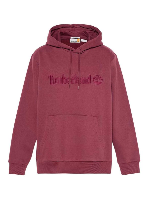TIMBERLAND: Sudaderas y suéteres - Sudadera - Rojo Oscuro