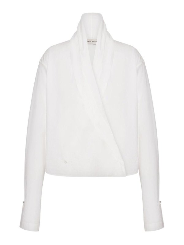 ALBERTA FERRETTI: Blouses - Blouse - Blanc