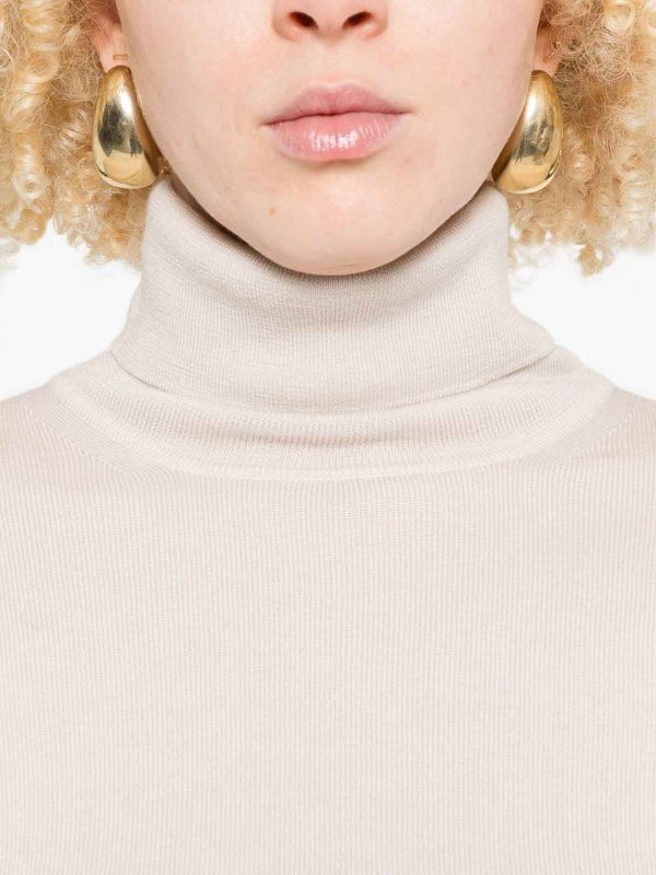 Pull Col Roulé - Blanc shop online: ALPHA STUDIO