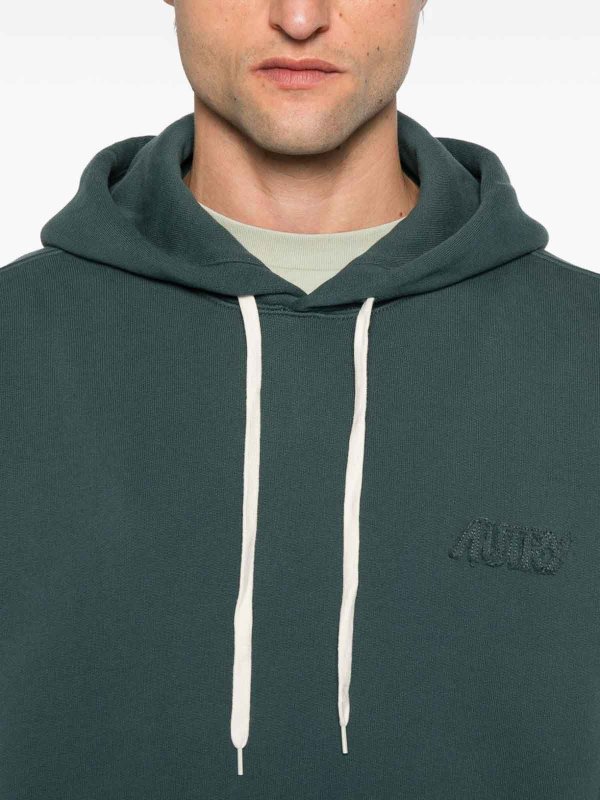 AUTRY: Sweatshirts & Sweaters online - Cotton Hoodie With Logo