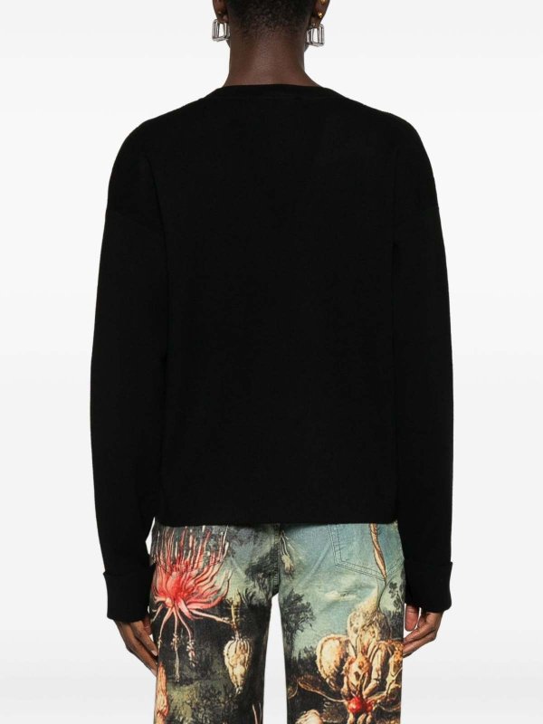 BLUGIRL: Turtlenecks & Polo necks online - Geometric V-Neck Sweater