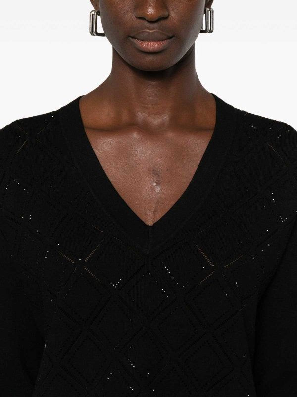 BLUGIRL buy online Geometric V-Neck Sweater