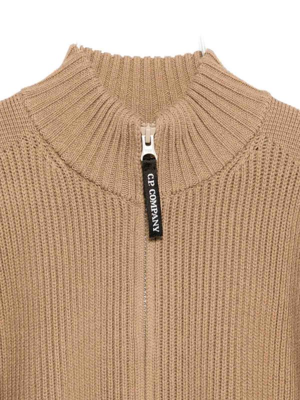 C.P. COMPANY: cardigans online - Knitted Cardigan With Applique