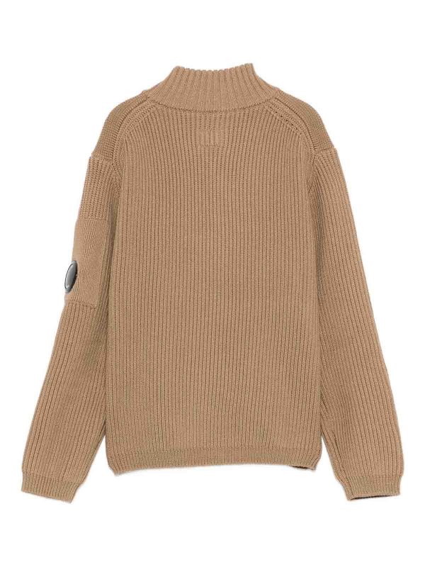 The Best Shops C.P. COMPANY: cardigans - Knitted Cardigan With Applique