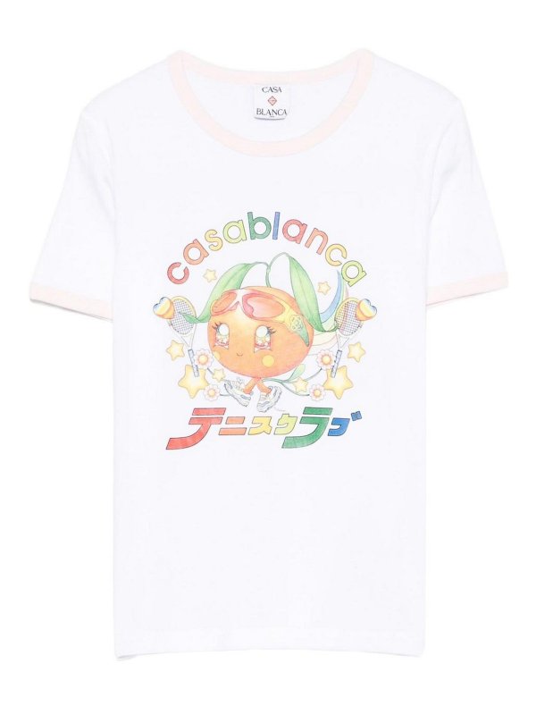 CASABLANCA: T-shirts - T-Shirt - Weiß