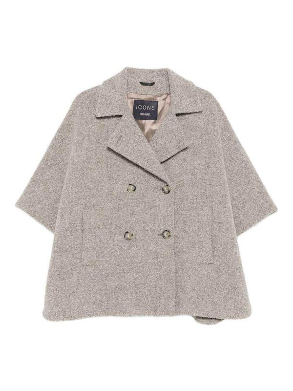 CINZIA ROCCA: short coats - Double-Breasted Short Coat