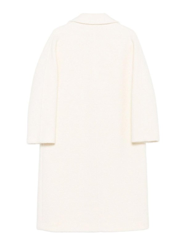 CINZIA ROCCA: short coats online - Long Double-Breasted Coat In Wool